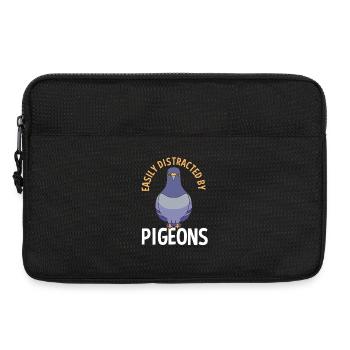 Taube Tauben - Laptoptasche 13" - Schwarz - Vorne