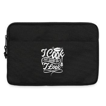 I cook as good as I look - Laptoptasche 13" - Schwarz - Vorne