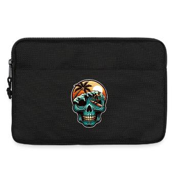 Surfing Skull - Laptoptasche 13" - Schwarz - Vorne