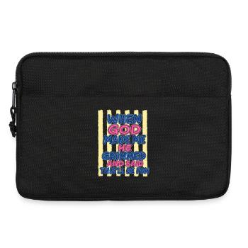 God laughed: You're going to have fun - Laptop bag 13" - black - Front