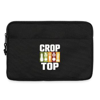 Vegetable Icons Crop Top Design - Laptop bag 13" - black - Front