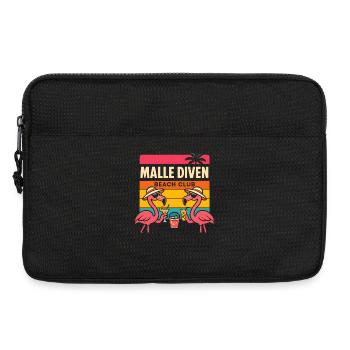 Malle Diven Beach Club Flamingo Mallorca Party  - Laptoptasche 13" - Schwarz - Vorne