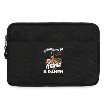 Propulsé par Anime and Ramen Noodle Fan - Sacoche pour ordinateur portable 13 pouces - noir - Devant