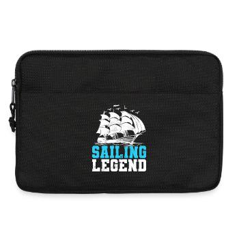 Sailing Legend Sailor Sail Captain - Laptoptasche 13" - Schwarz - Vorne