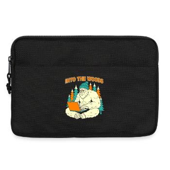 Sasquatch-Laptop im Wald - Laptoptasche 13" - Schwarz - Vorne