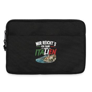 Mir reicht's ich fahr nach Italien - Laptoptasche 13" - Schwarz - Vorne