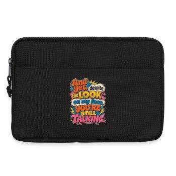 Und dennoch: Du redest weiter - Laptoptasche 13" - Schwarz - Vorne