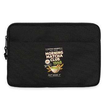 Match Club du matin 1948 Il suffit de le fouetter thé vert - Sacoche pour ordinateur portable 13 pouces - noir - Devant