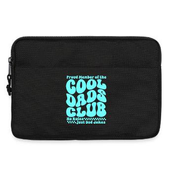Club des papas cool - Cadeau de la fête des pères des papas - Sacoche pour ordinateur portable 13 pouces - noir - Devant