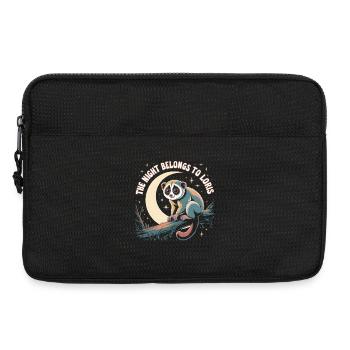 Die Nacht gehört Loris | Plumplori - Laptoptasche 13" - Schwarz - Vorne