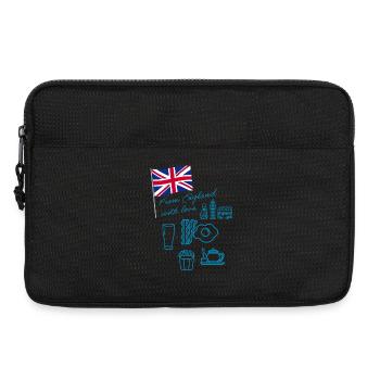 EXANGLIA (Bleu) - Sacoche pour ordinateur portable 13 pouces - noir - Devant