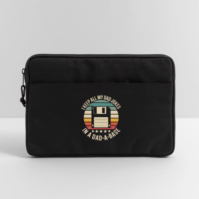 Retro Floppy Disk Humor Dad Jokes Database Database Laptop bag 13"