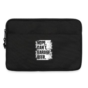 Nope can't garage beer Car lover car guy mechanic - Laptoptasche 13" - Schwarz - Vorne