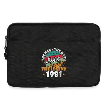 June The Man Myth The Legend 1981 - Laptop bag 13" - black - Front