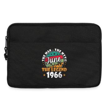 June The Legend 1966 Retro Badge - Laptoptasche 13" - Schwarz - Vorne