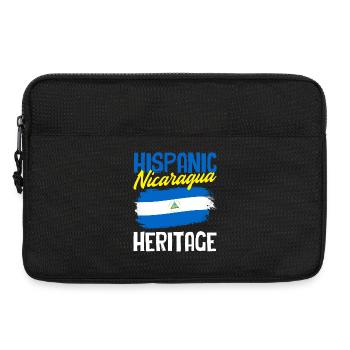 Nicaragua Flagge Stolz & Heimat - Laptoptasche 13" - Schwarz - Vorne