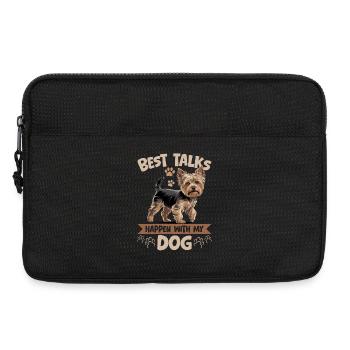 Yorkshire Terrier Yorkie Dog Breed - Laptop bag 13" - black - Front