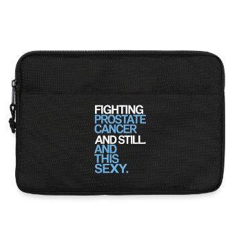 Fighting Prostate Cancer – Sexy & Strong - Laptop bag 13" - black - Front