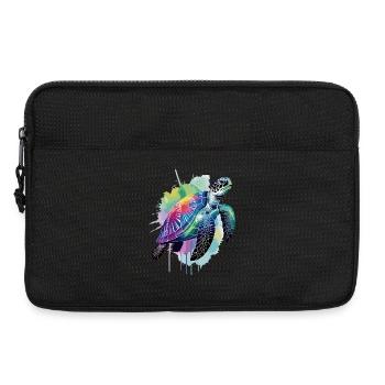 Sea turtle, turtle, water turtle - Laptop bag 13" - black - Front