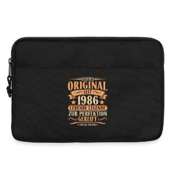 Original seit 1986 – 40. Geburtstag Retro - Laptoptasche 13" - Schwarz - Vorne