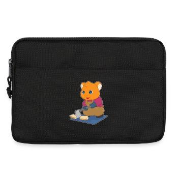 Forêt de hache de bûcheron hamster - Sacoche pour ordinateur portable 13 pouces - noir - Devant