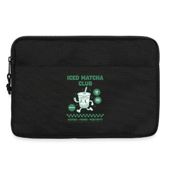 Eisgekühlter Matcha Club Matcha Power Positivität Lustig - Laptoptasche 13" - Schwarz - Vorne