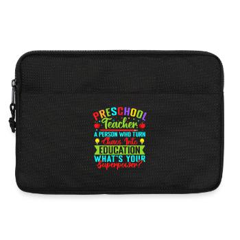 Pre K Teacher What ́s Your Superpower Kindergarten - Laptop bag 13" - black - Front