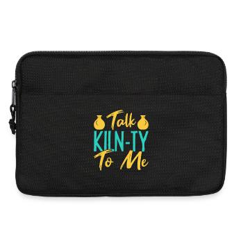 Gifts For Pottery Makers Talk Klin-Ty To Me - Laptoptasche 13" - Schwarz - Vorne