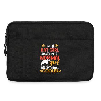 Rat, house rat, rat owner, rat lover - Laptop bag 13" - black - Front