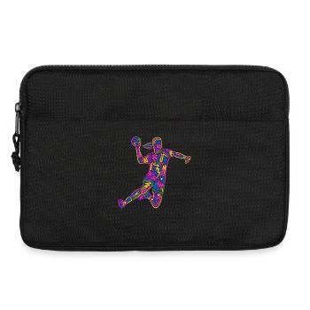 Handball Handball Player Colorful Handball Player - Laptop bag 13" - black - Front