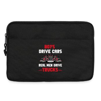 Real Men Trucks - Laptop bag 13" - black - Front