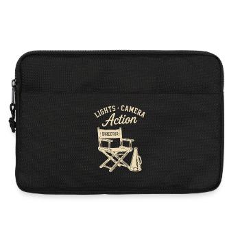 Lights Camera Action Regisseur Regie Kino Film - Laptoptasche 13" - Schwarz - Vorne