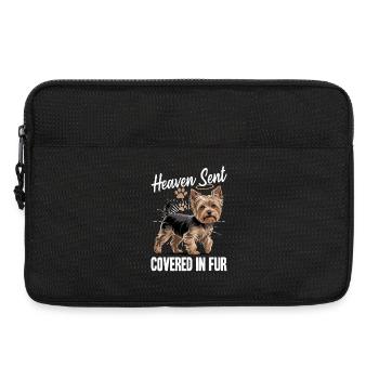 Yorkshire Terrier Yorkie Dog Breed - Laptop bag 13" - black - Front