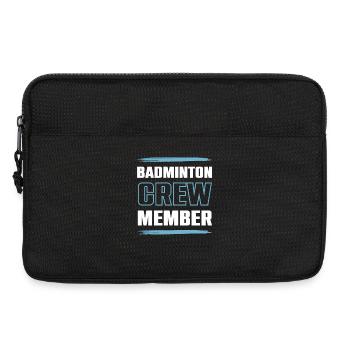 Badminton Crew - Laptoptasche 13" - Schwarz - Vorne