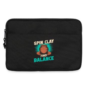 Gifts For Pottery Makers Find Balance Pottery - Laptoptasche 13" - Schwarz - Vorne