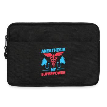 Anesthésiste Mon superpouvoir Anesthésie - Sacoche pour ordinateur portable 13 pouces - noir - Devant