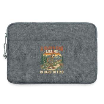 Sloth Dad Hiking Adventure - Laptop bag 13" - heather grey - Front