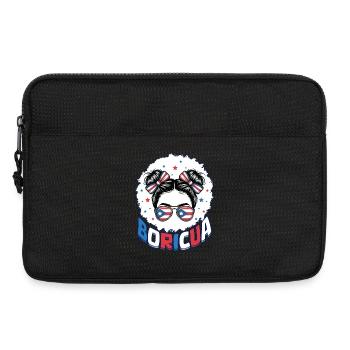 Boricua Girl Puerto Rican Puerto Rico Hispanic - Laptop bag 13" - black - Front