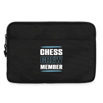 Équipe d’échecs - Sacoche pour ordinateur portable 13 pouces - noir - Devant