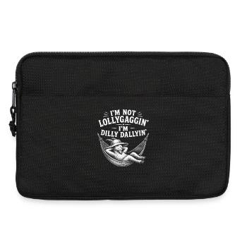Ich trödel nicht, ich trödel nur rum, faule Ziege - Laptoptasche 13" - Schwarz - Vorne