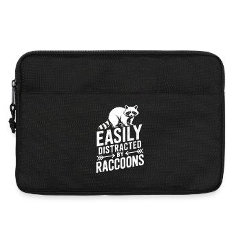 Waschbär Sprüche Waschbär Lustig Waschbär Geschenk - Laptoptasche 13" - Schwarz - Vorne