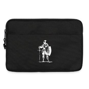 Ritter in Rüstung mit Schild - Laptoptasche 13" - Schwarz - Vorne