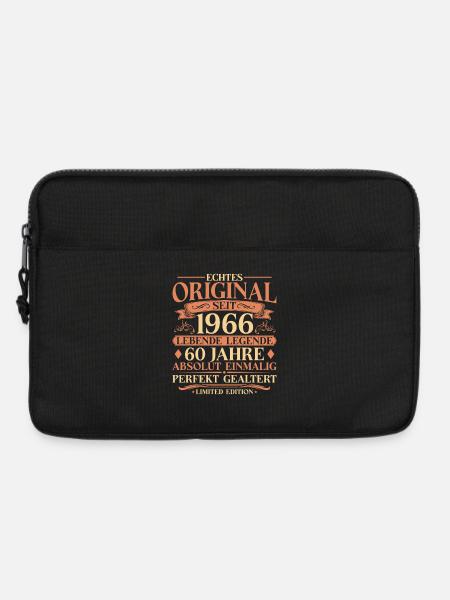 60. Geburtstag Echtes Original 1966 Vintage - Laptoptasche 13" - Schwarz