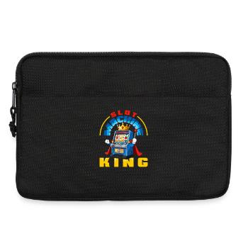 Spielautomaten König Casino Glücksspiel Jackpot - Laptoptasche 13" - Schwarz - Vorne