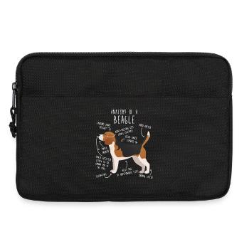 Anatomie des Beagle-Hundes - Laptoptasche 13" - Schwarz - Vorne