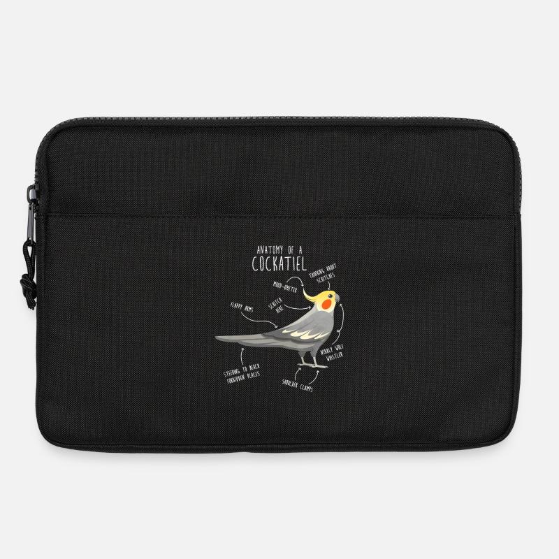 Nymphensittich-Anatomie - Laptoptasche 13" - Schwarz