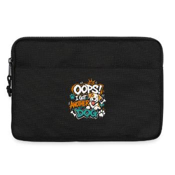 Oops, I've got a dog again! - Laptop bag 13" - black - Front