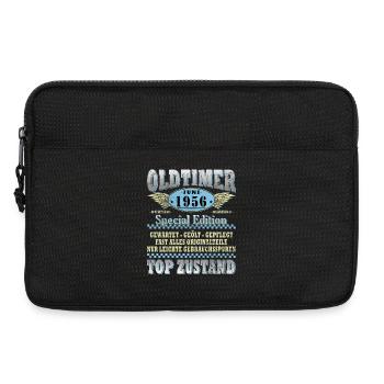 Oldtimer Juni 1956 | Geburtstag Geschenk - Laptoptasche 13" - Schwarz - Vorne