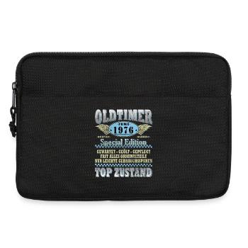 Oldtimer Juni 1976 | Geburtstag Geschenk - Laptoptasche 13" - Schwarz - Vorne