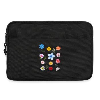 Le printemps arrive - Sacoche pour ordinateur portable 13 pouces - noir - Devant